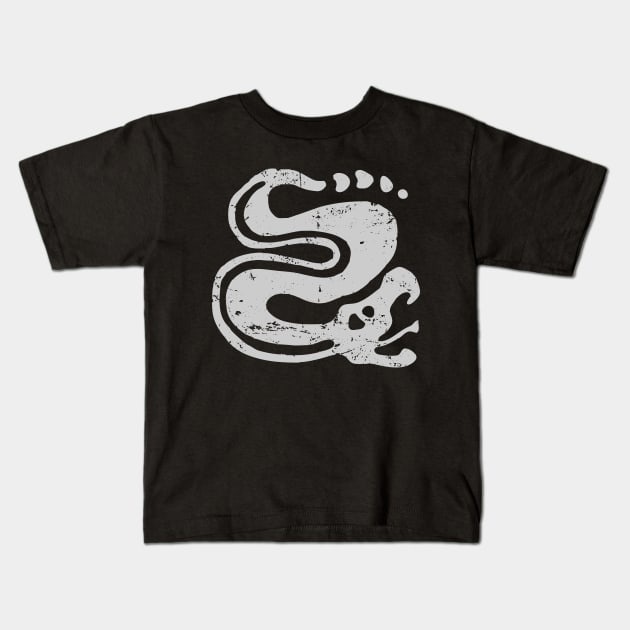 Silver Snakes Kids T-Shirt by The Lamante Quote